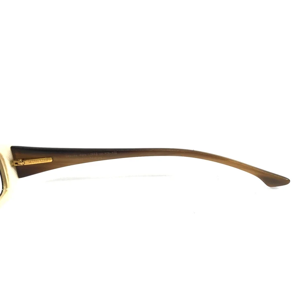 Morgenthal Frederics Eyeglasses Frames LUKAS col. H36-H30 Genuine Horn 48-18-140